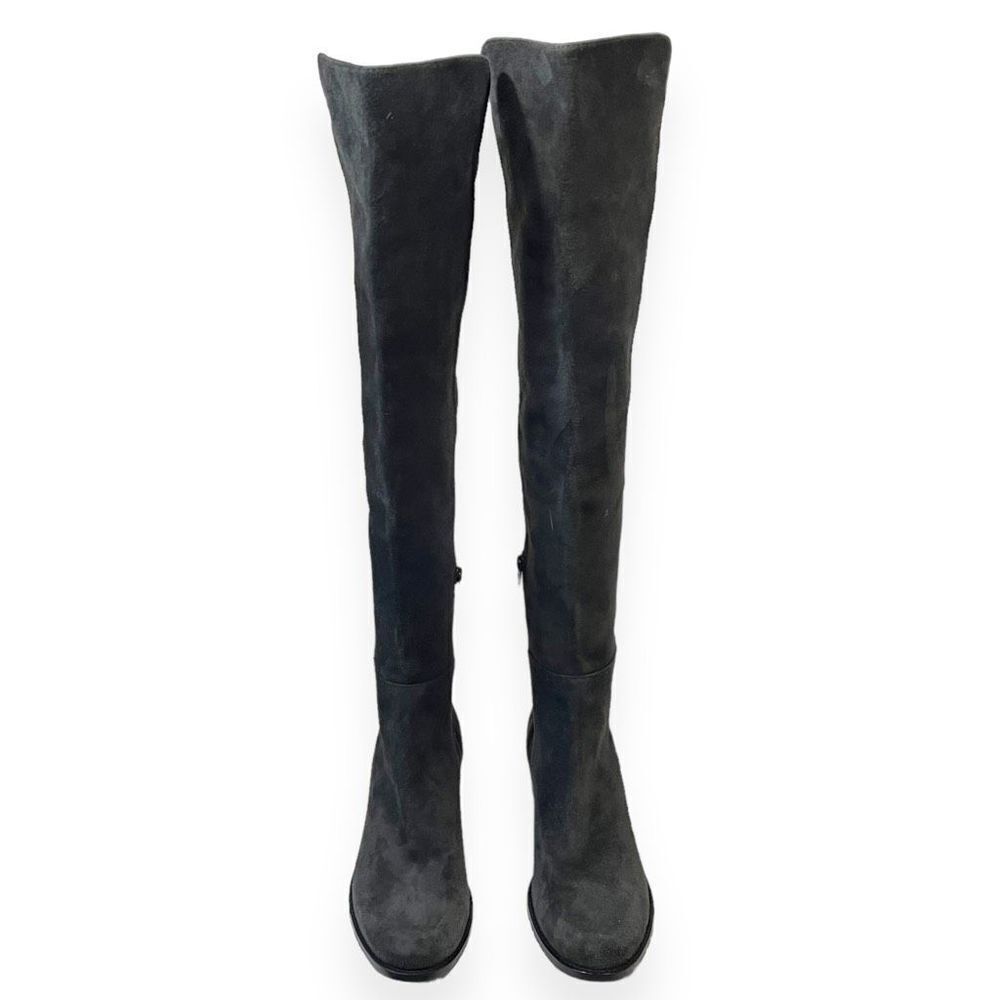 Stuart Weitzman Allserve Charcoal Suede Keelan Si… - image 4